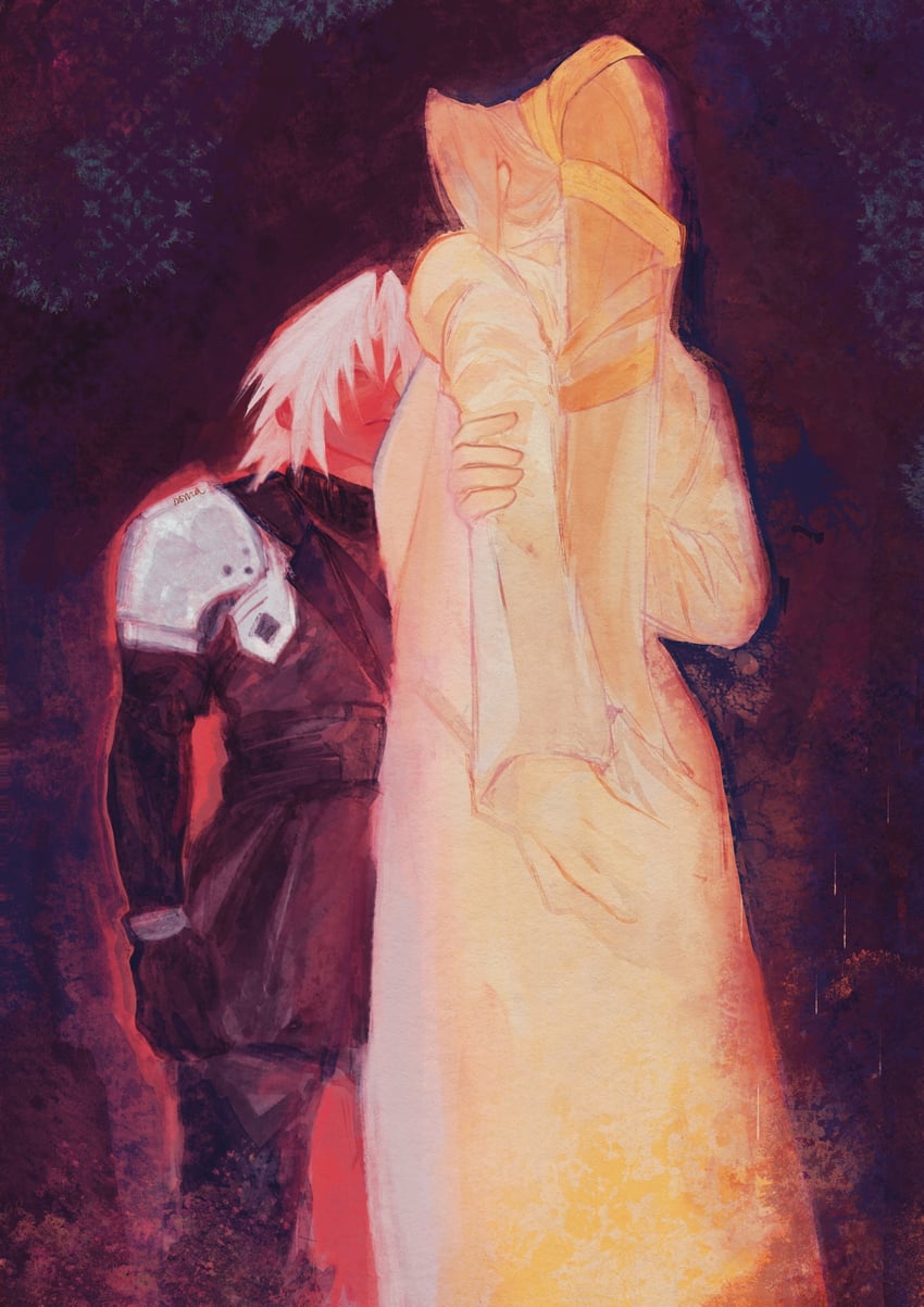 sephiroth and lucrecia crescent (final fantasy and 2 more) drawn by nomad_vv
