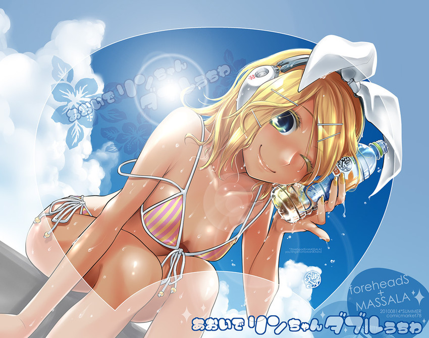 kagamine rin (vocaloid) drawn by kitano_tomotoshi