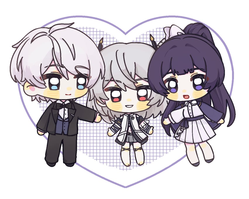 kevin kaslana, mei, and prometheus (honkai and 1 more) drawn by dusujiangnan12976