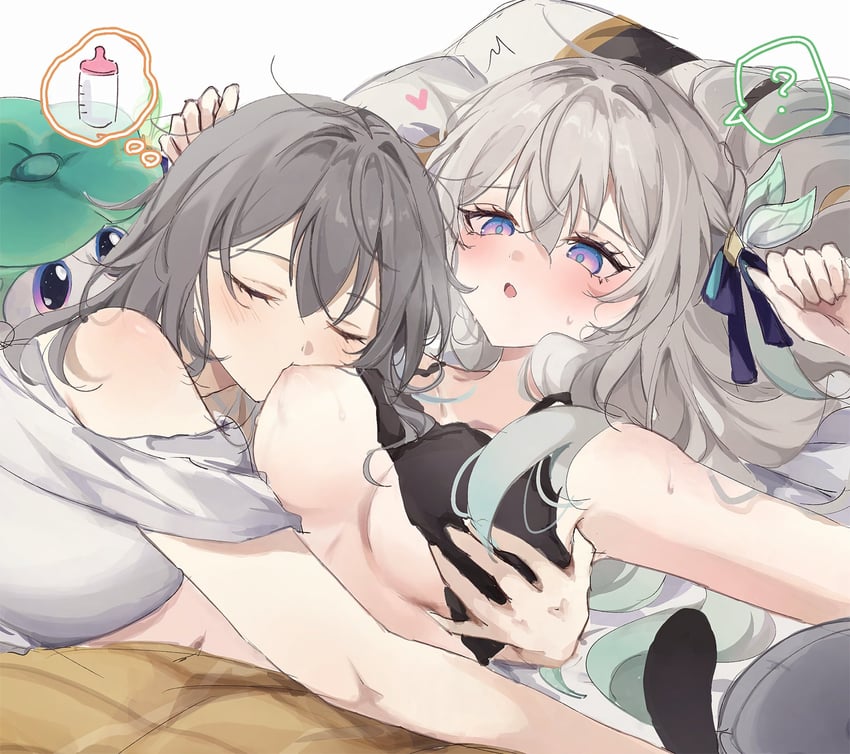 trailblazer, firefly, and stelle (honkai and 1 more) drawn by pe_eee00