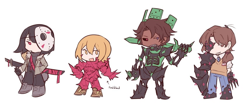 don quixote, ryoshu, heathcliff, gregor, jason voorhees, and 3 more (project moon and 4 more) drawn by meridian_cities