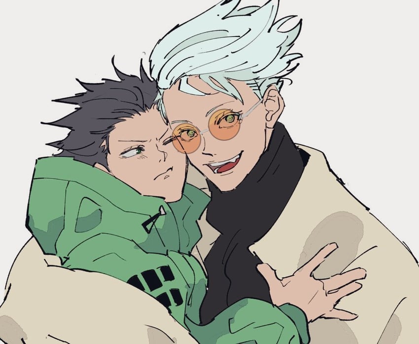 gojou satoru and fushiguro megumi (jujutsu kaisen) drawn by qpsk_6