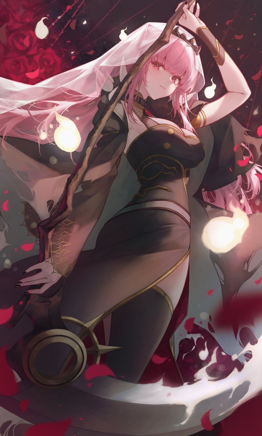 mori calliope (hololive and 1 more) drawn by ijac_ray