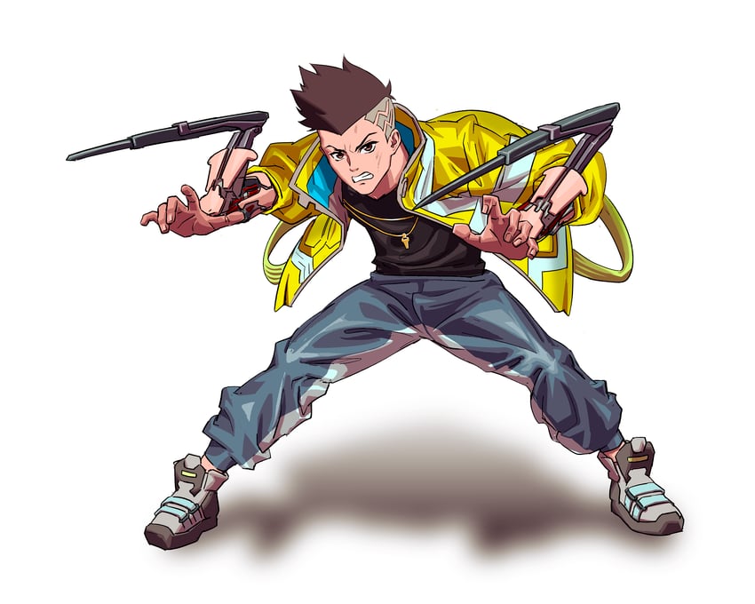 david martinez (cyberpunk and 2 more) drawn by emiladylbekuulu
