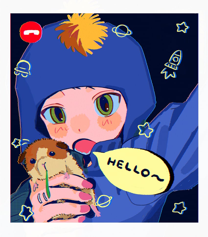 craig tucker and stripe (south park) drawn by neko_manma