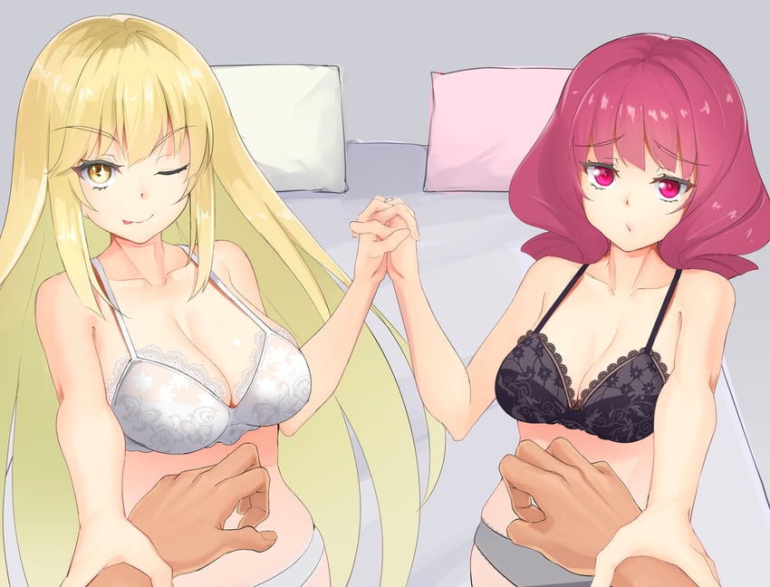 shokuhou misaki and mitsuari ayu (toaru majutsu no index and 2 more) drawn by sanso_(oxygen)