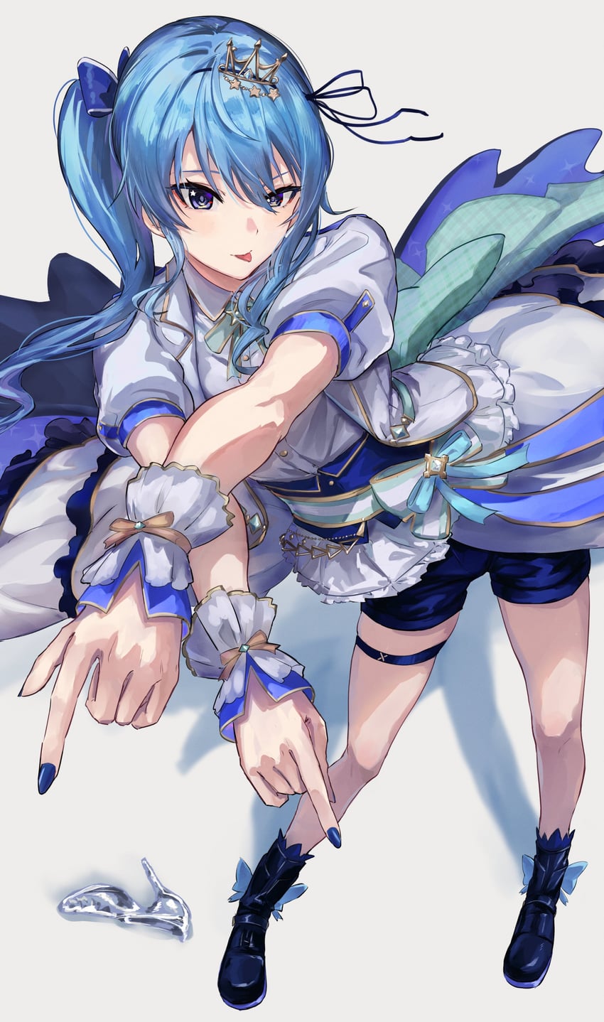 hoshimachi suisei (hololive and 1 more) drawn by sakazuki_sudama