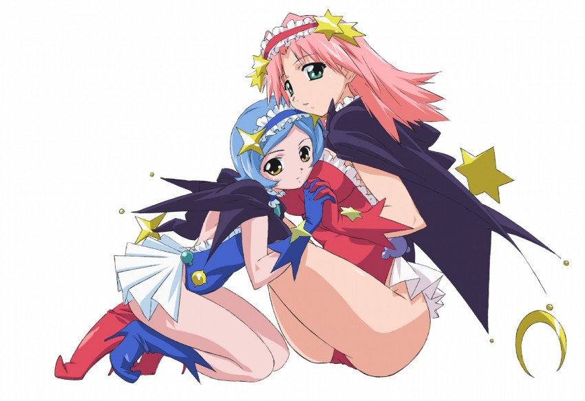 asaba ureshiko and kurenai sayaka (okusama wa mahou shoujo) drawn by hasegawa_shin'ya