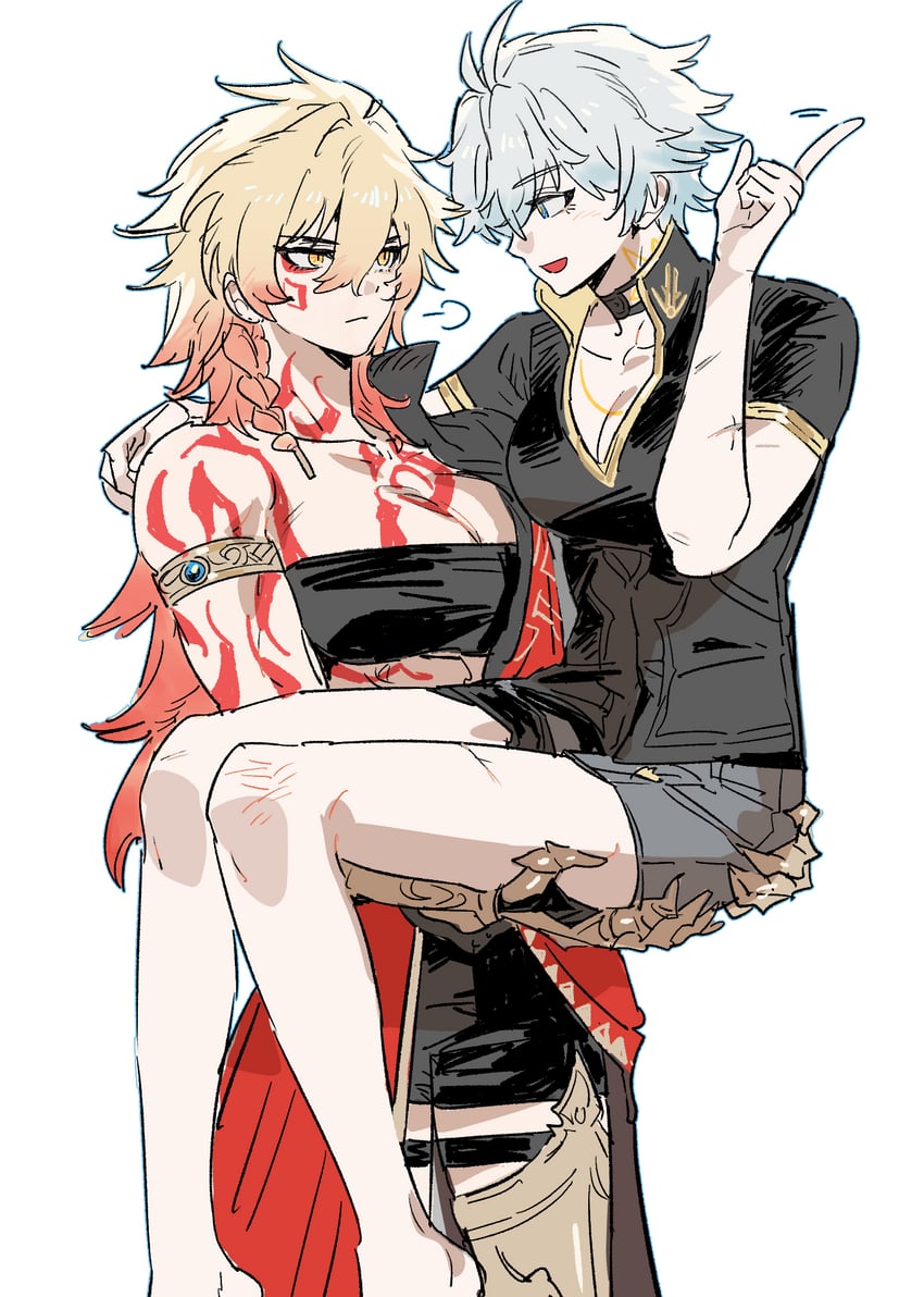 phainon and mydei (honkai and 1 more) drawn by heoreo