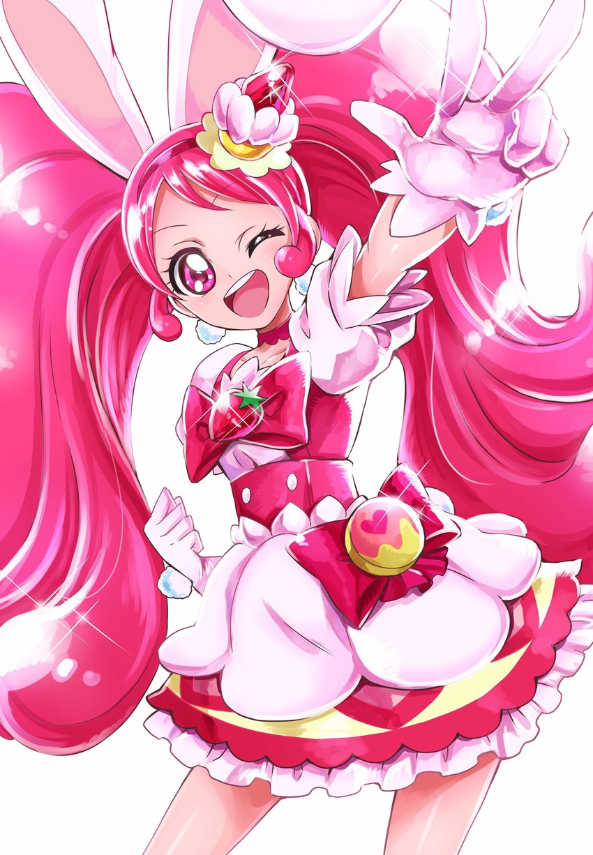 usami ichika and cure whip (precure and 1 more) drawn by sharumon