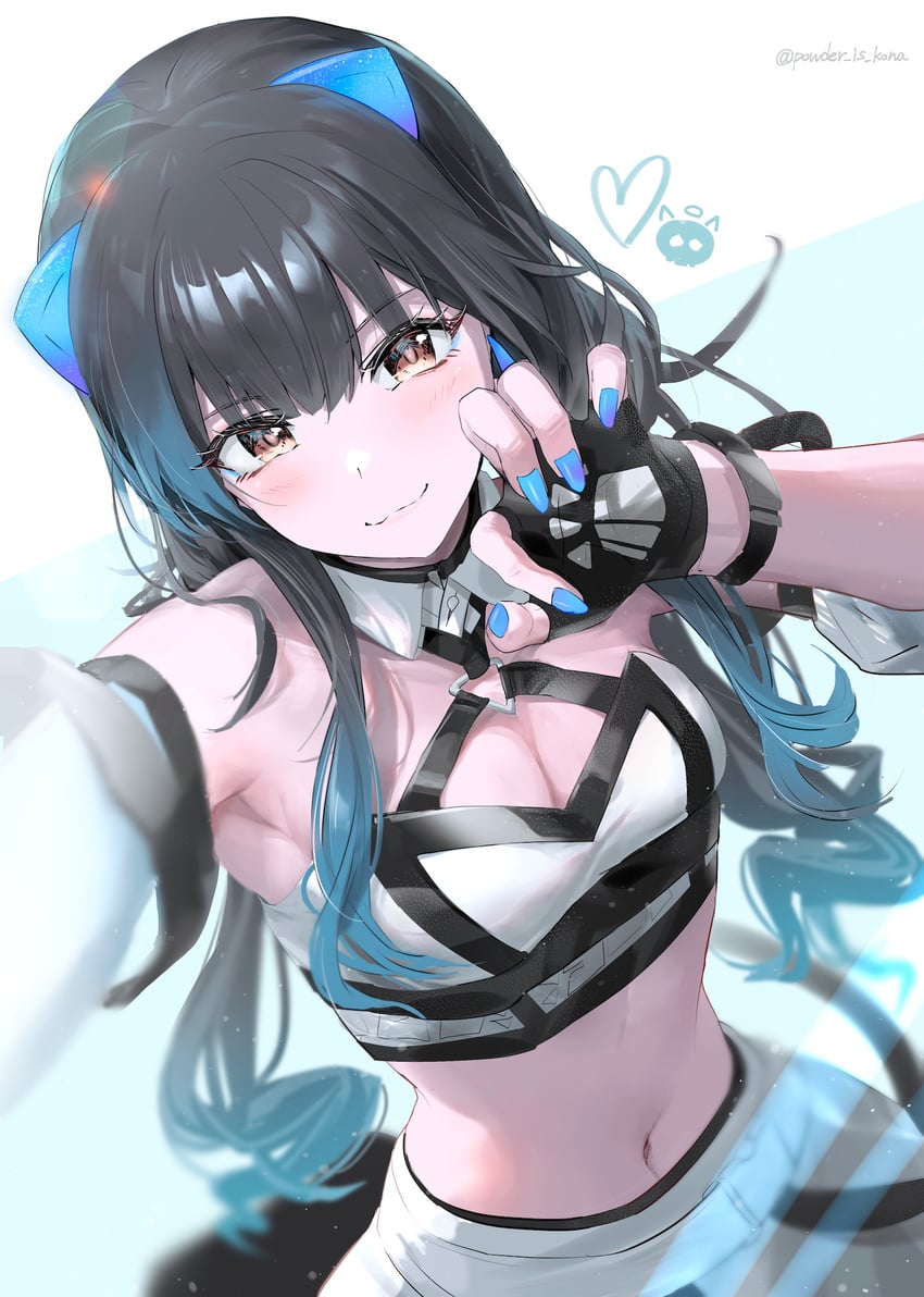mayuzumi fuyuko (idolmaster and 1 more) drawn by powder_is_kona