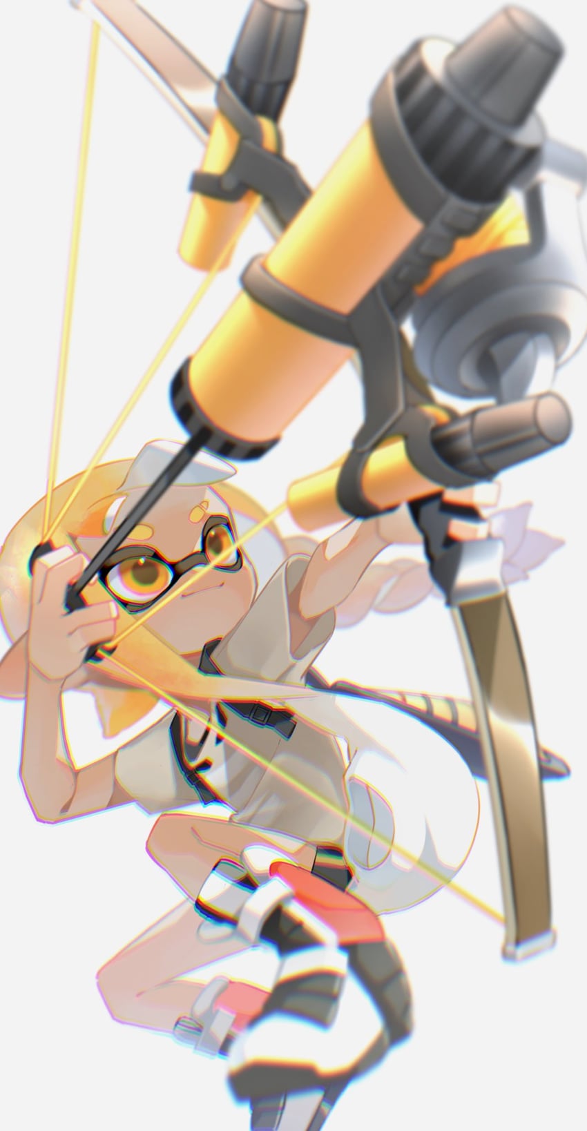 inkling player character, inkling girl, and veronika (splatoon and 1 more) drawn by 05_ruri