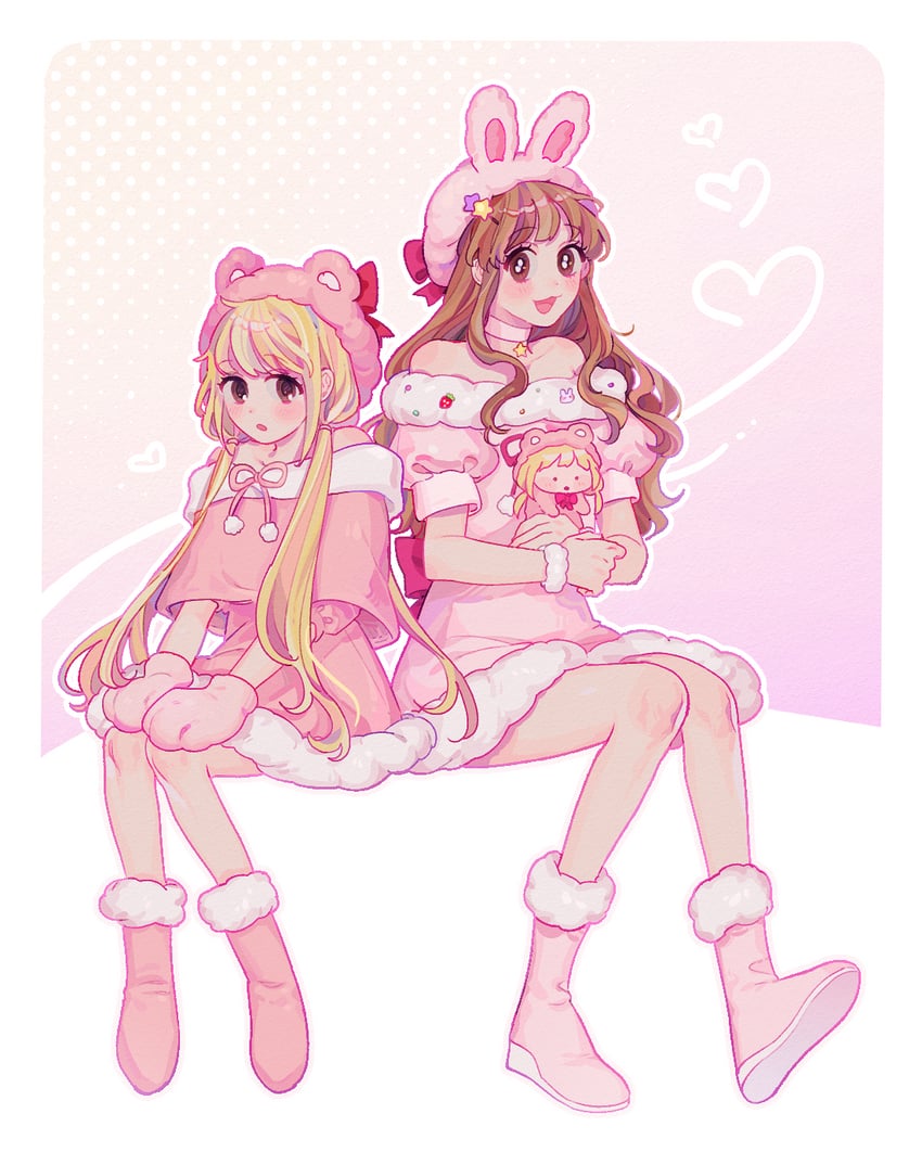 futaba anzu and moroboshi kirari (idolmaster and 1 more) drawn by kamihamuu