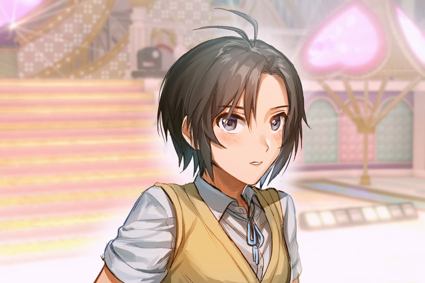 kikuchi makoto (idolmaster and 2 more) drawn by mihen