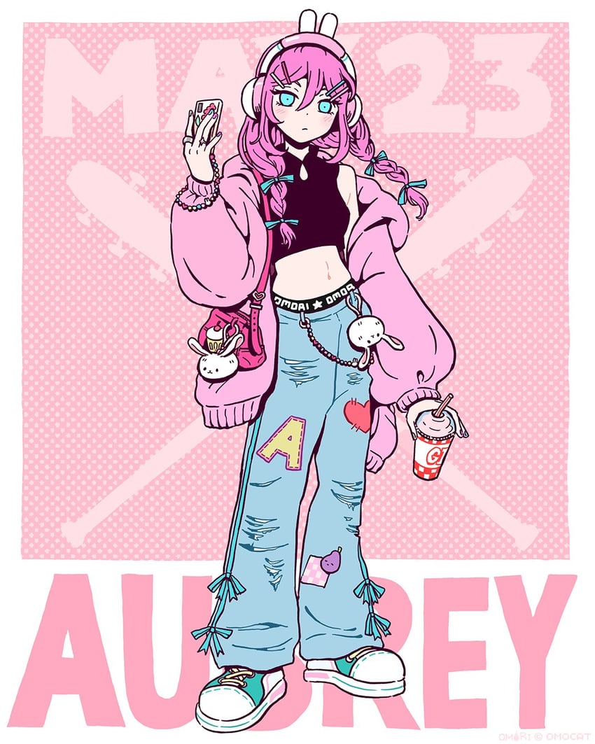 mr. plantegg, cupcake bunny, aubrey, and forest bunny? (omori) drawn by omocat