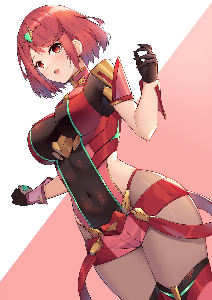 pyra (xenoblade chronicles and 2 more) drawn by eol_9