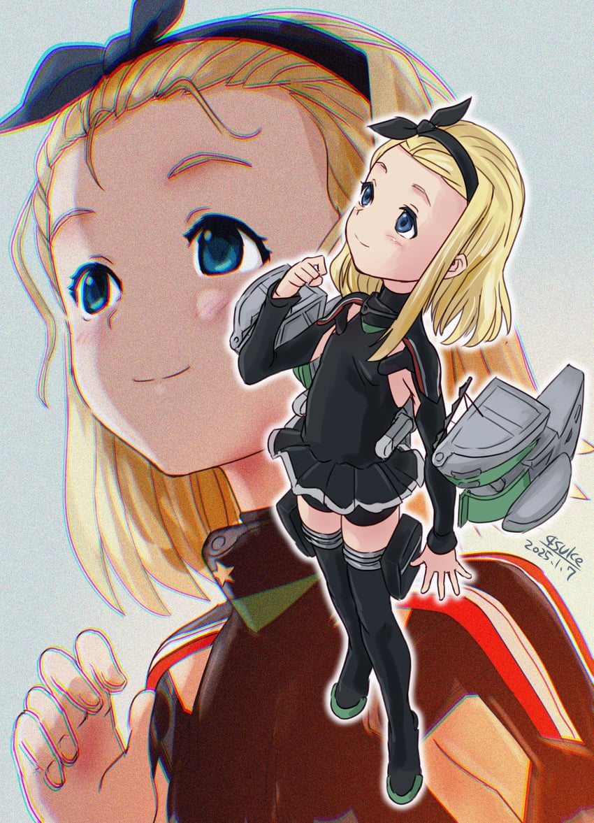 luigi torelli and uit-25 (kantai collection) drawn by 4suke