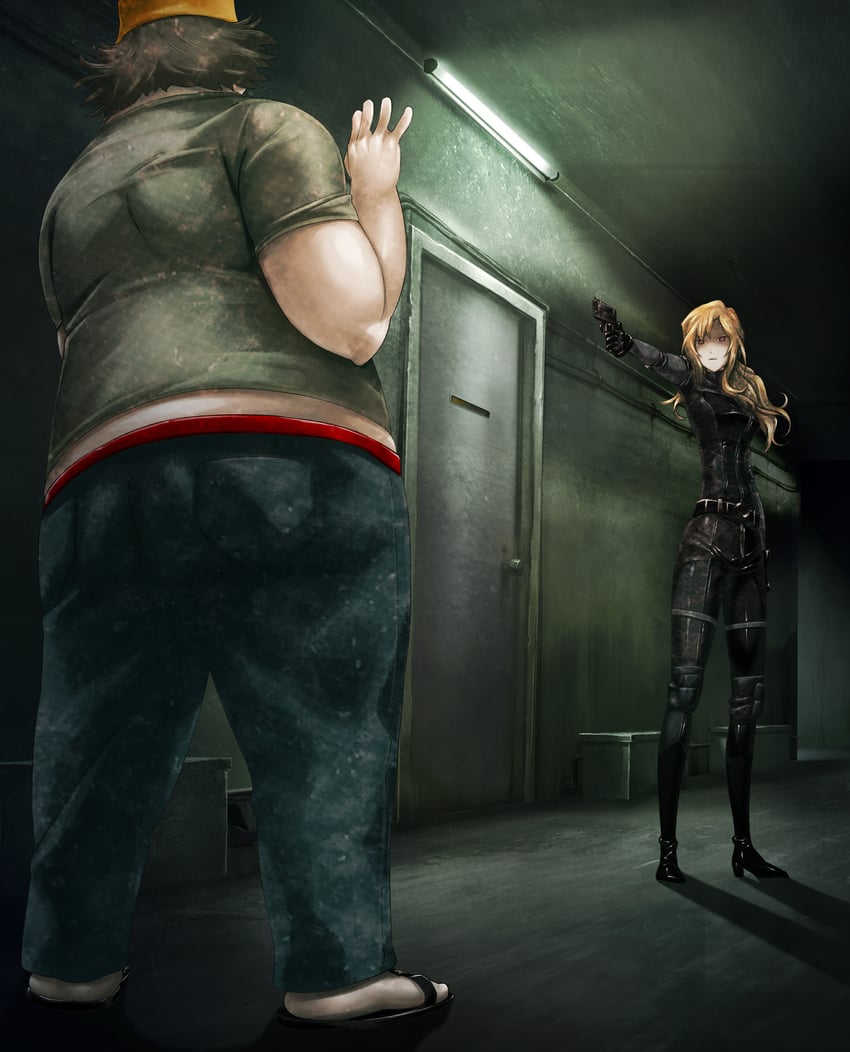 kiryuu moeka and hashida itaru (steins;gate and 1 more) drawn by huke