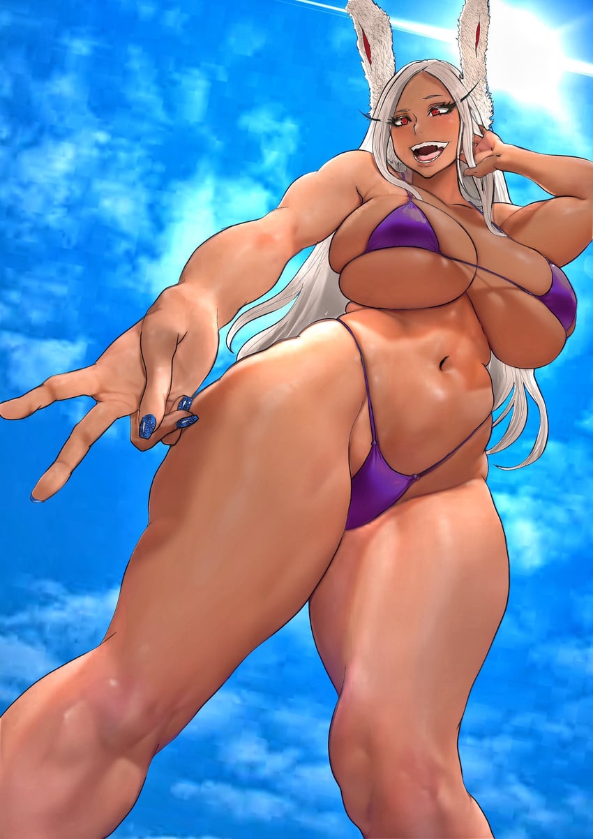 mirko (boku no hero academia) drawn by b_0_rukia