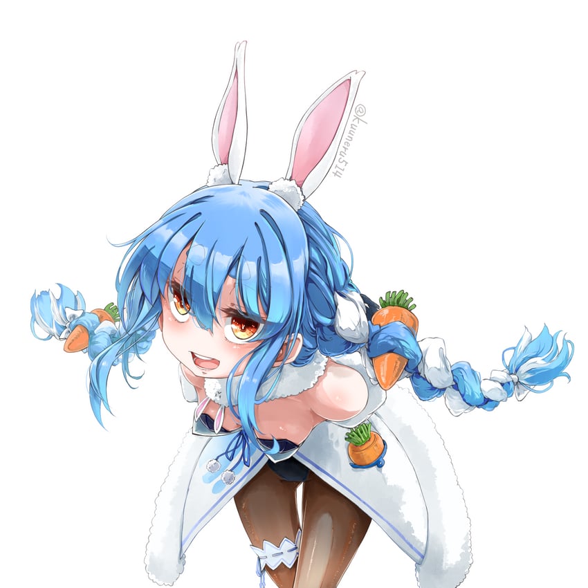 usada pekora and don-chan (hololive) drawn by kuuneru514