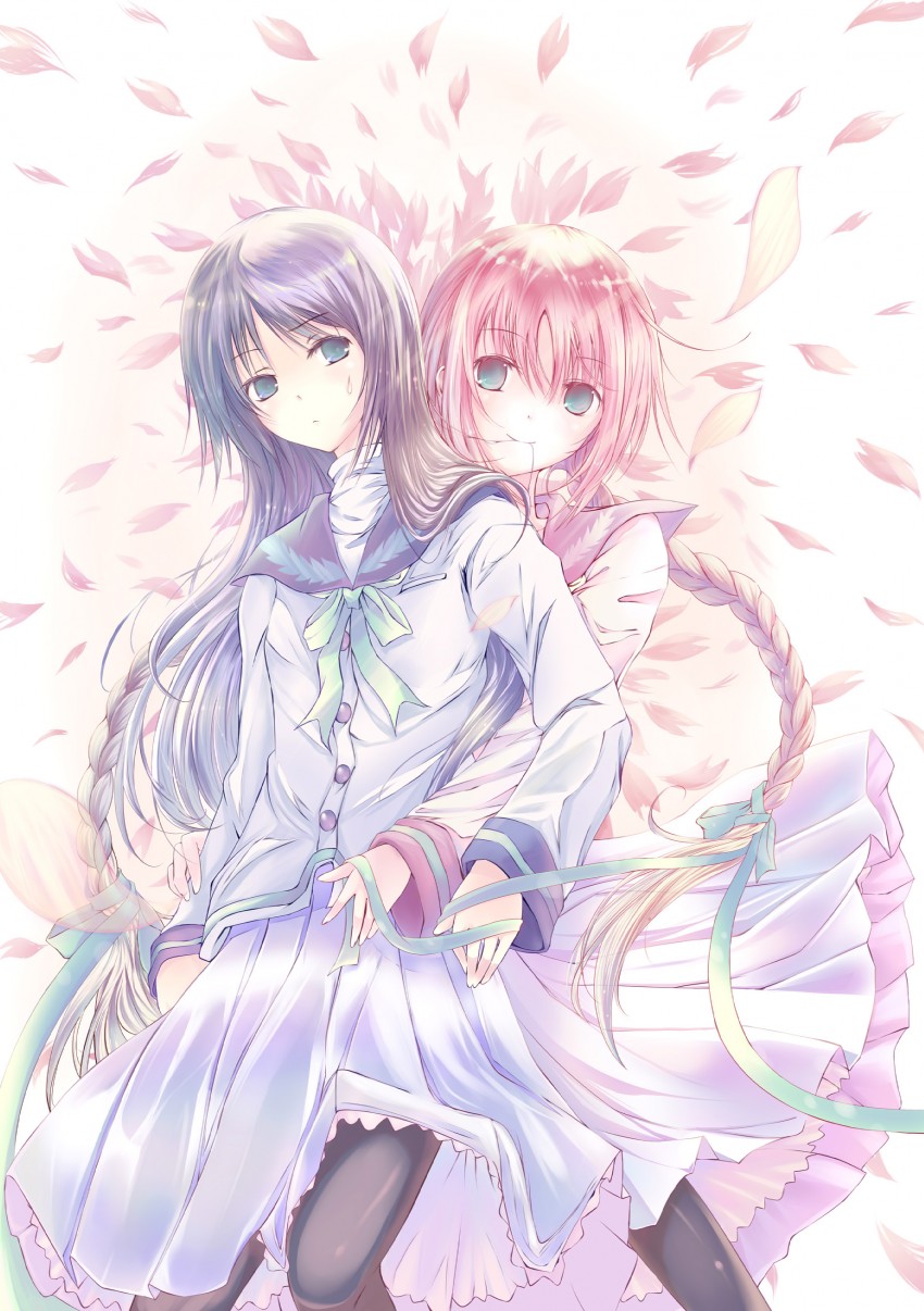 amano tooko and inoue konoha (bungaku shoujo) drawn by tsuzuri_(itosousou)