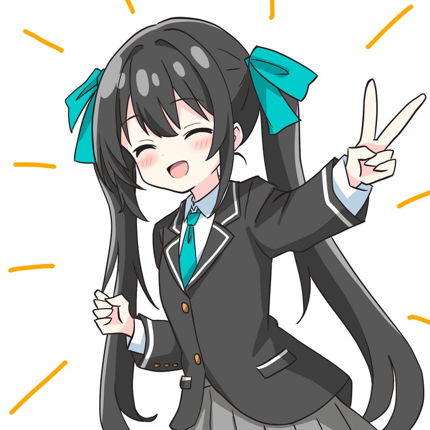 black-haired twintail girl (original) drawn by kotatsu-mazoku
