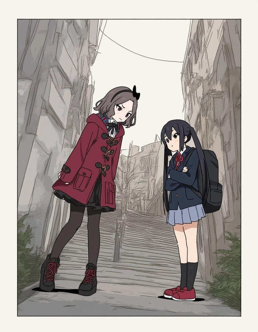 nakano azusa and ebizuka tomo (k-on! and 1 more) drawn by kamenoko231