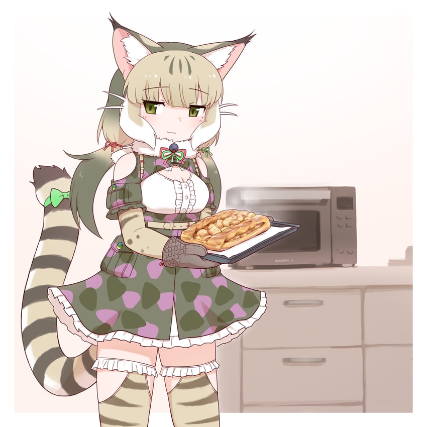 jungle cat (kemono friends and 1 more) drawn by 0x0082