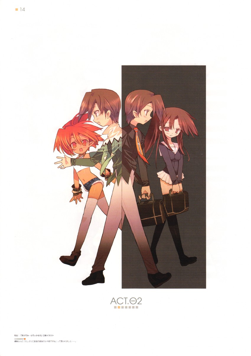 tanarot, hasegawa takuto, and kirishima futaba (magician's academy) drawn by blade_(galaxist)