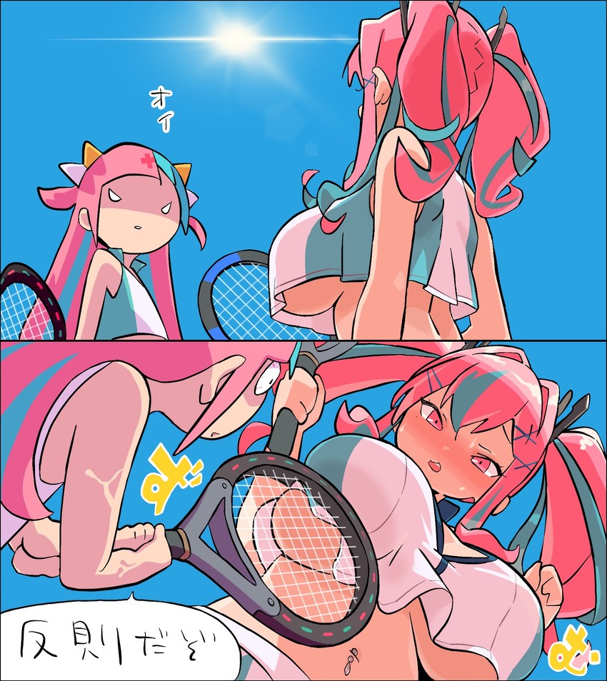 bremerton and pinky pop hepburn (azur lane and 1 more) drawn by hong_hongcha