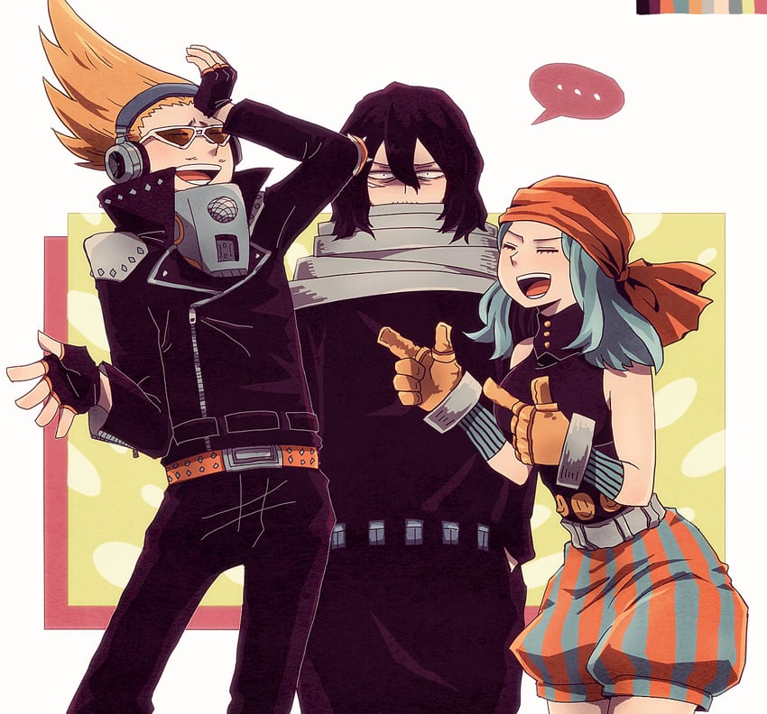 aizawa shota, present mic, and ms. joke (boku no hero academia) drawn by oto_(gapa742)