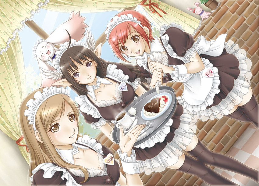 touka kureha, xecty ein, seena kanon, and lassi (shining and 1 more) drawn by hiyori_(nyatto)
