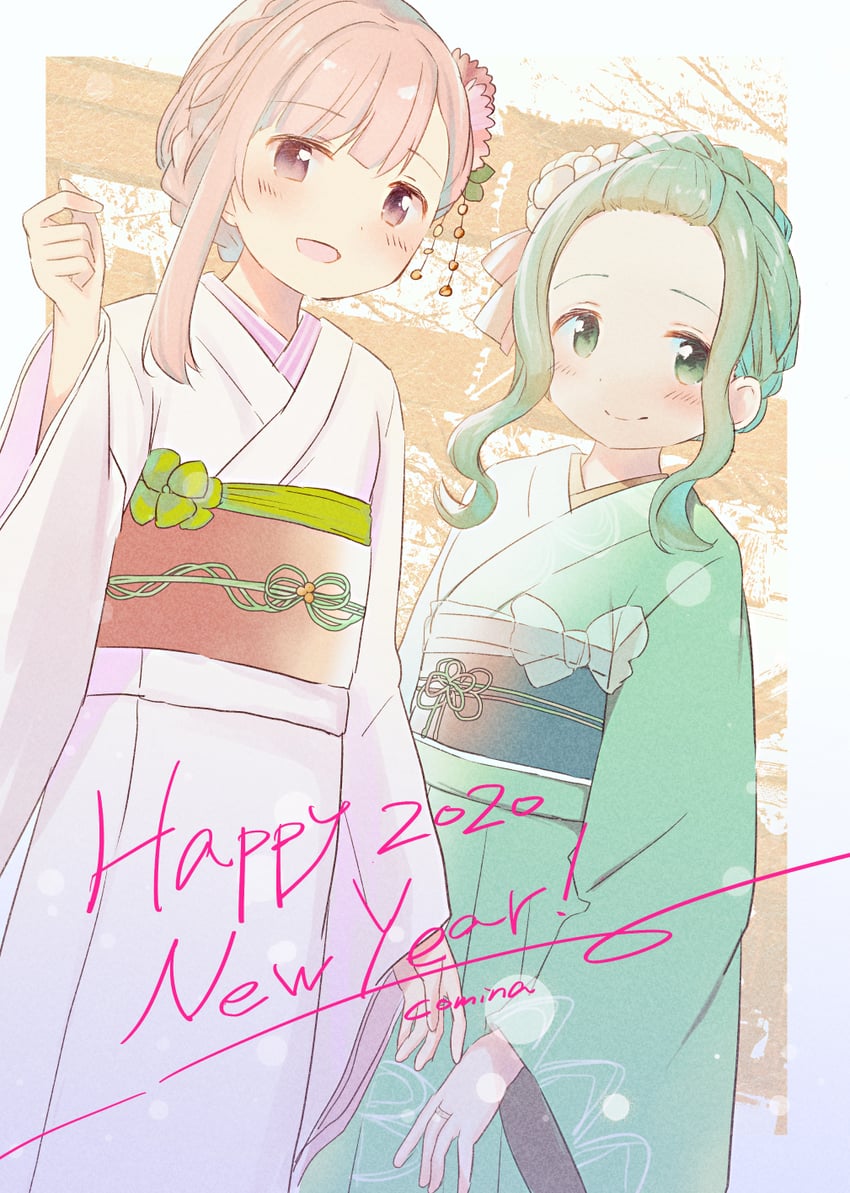 tamaki iroha and futaba sana (mahou shoujo madoka magica and 1 more) drawn by tadano_comina