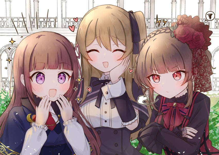 kuo shenlin, hoshimori sana, ann, and rene wainwright (assault lily and 2 more) drawn by yubari_lemon_(lemonlilie)