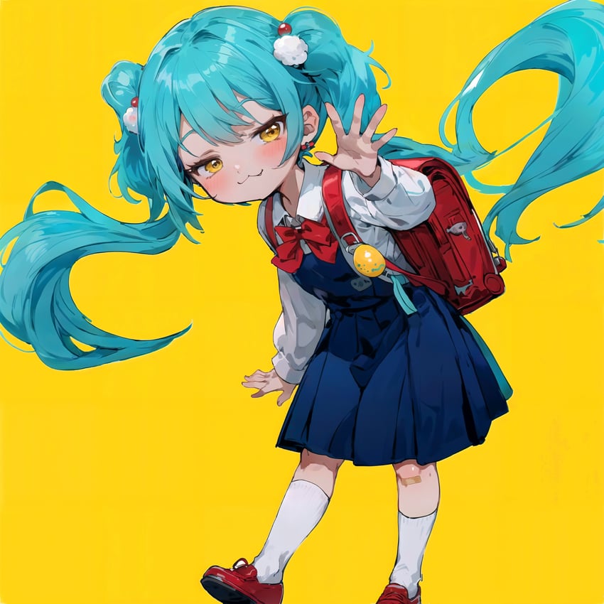 hatsune miku (vocaloid and 1 more) drawn by robot_pig_(sim_mute)