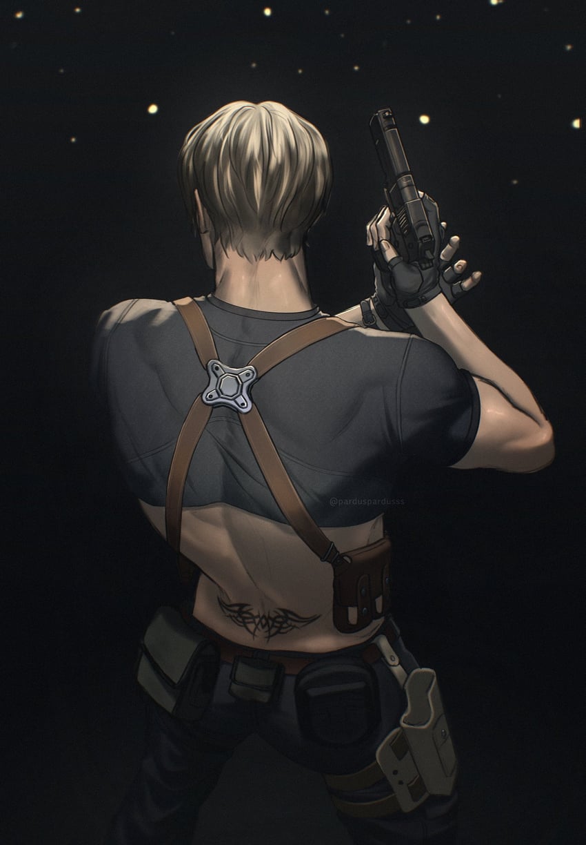leon s. kennedy (resident evil and 1 more) drawn by parduspardusss