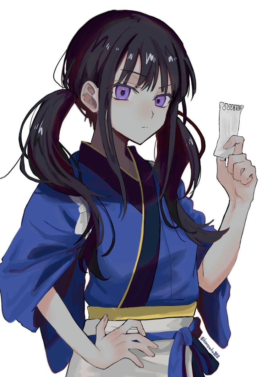 inoue takina (lycoris recoil) drawn by konnyaku888