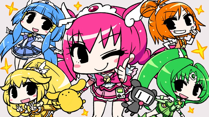 midorikawa nao, kise yayoi, aoki reika, hino akane, hoshizora miyuki, and 6 more (precure and 1 more) drawn by chan_co