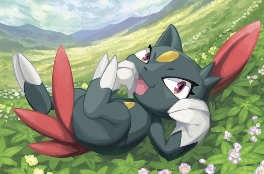 sneasel (pokemon and 1 more) drawn by kusajima_hajime