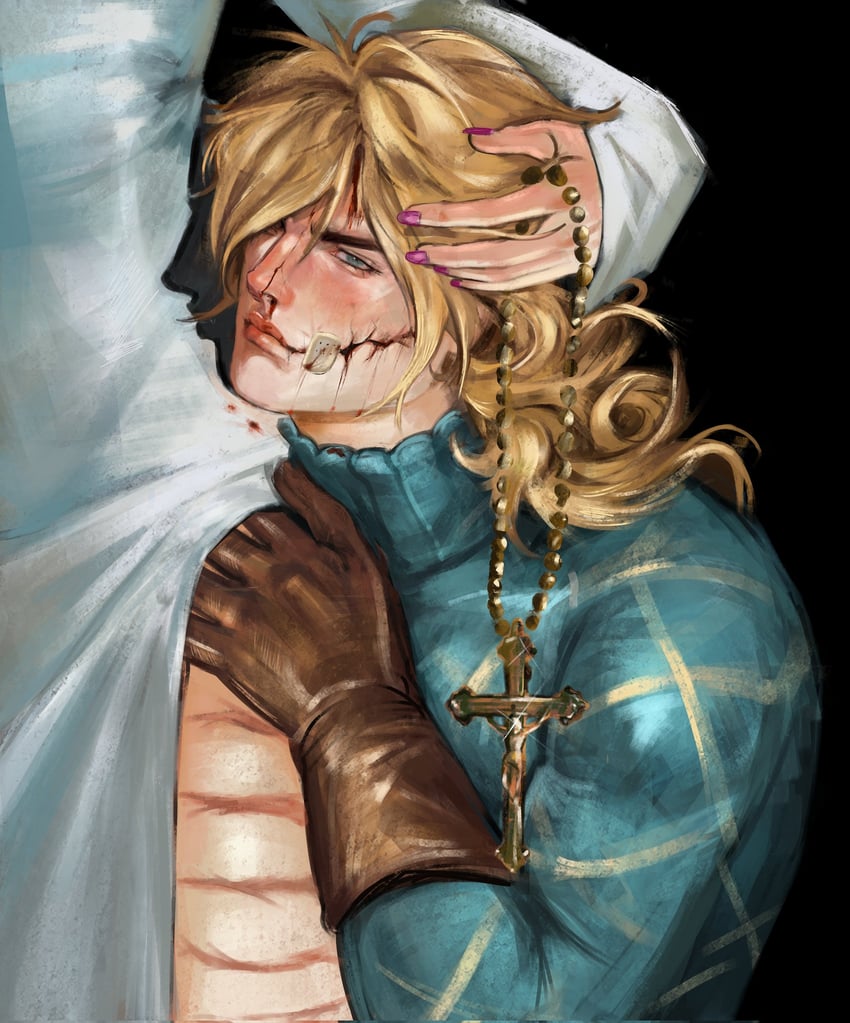 diego brando, scary monsters, and hot pants (jojo no kimyou na bouken and 1 more) drawn by daniimouwry