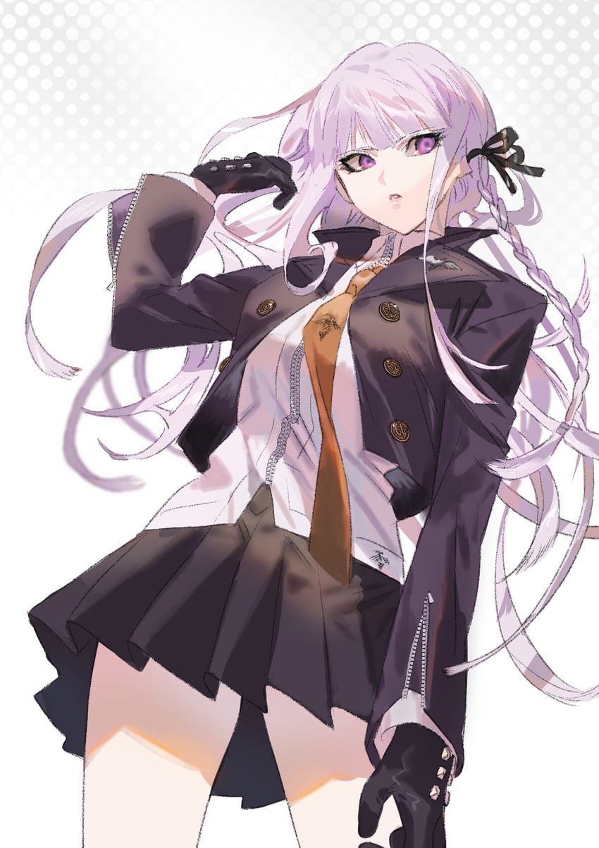 kirigiri kyoko (danganronpa and 1 more) drawn by mikuroron