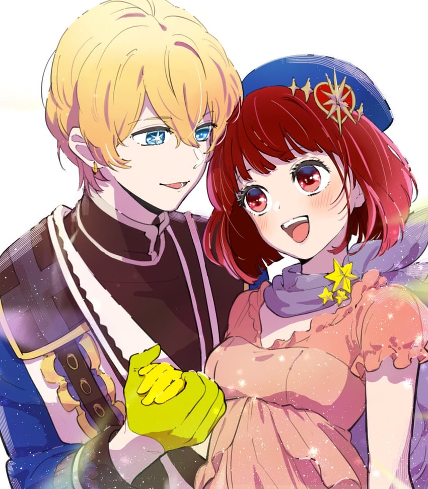 arima kana and hoshino aquamarine (oshi no ko) drawn by syxfc6