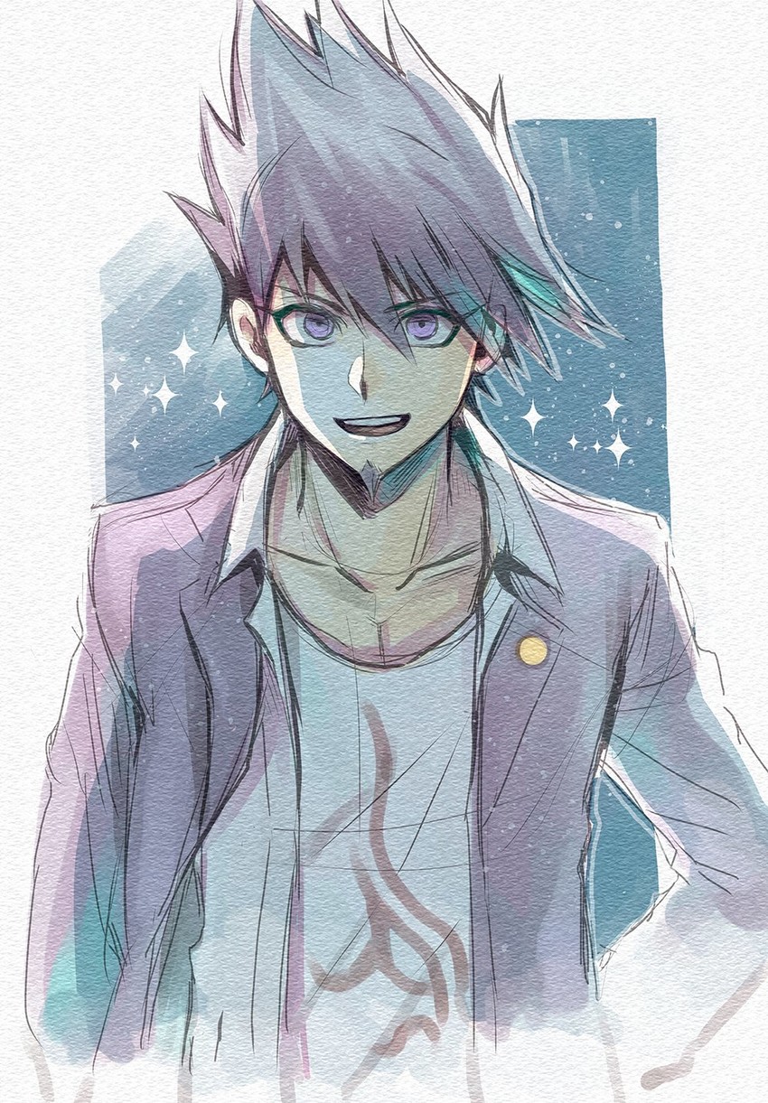 momota kaito (danganronpa and 1 more) drawn by hamadaichi