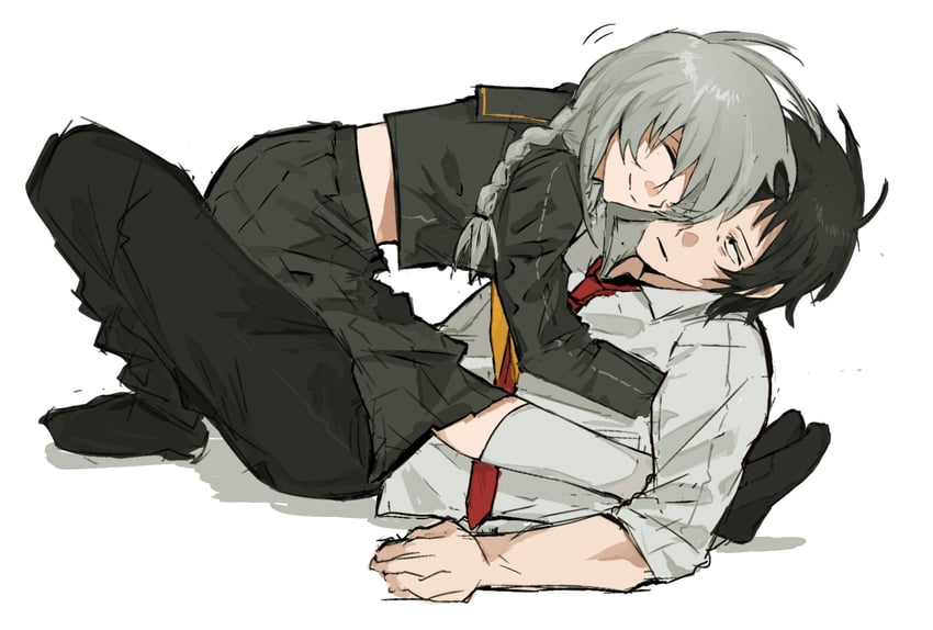 narukami yu and adachi tooru (persona and 1 more) drawn by beji1xtz
