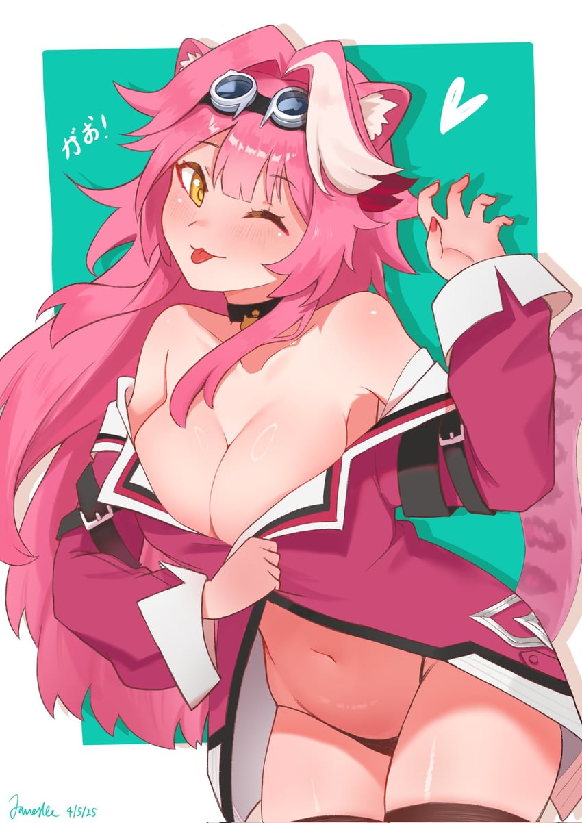 raora panthera (hololive and 1 more) drawn by ledukk10