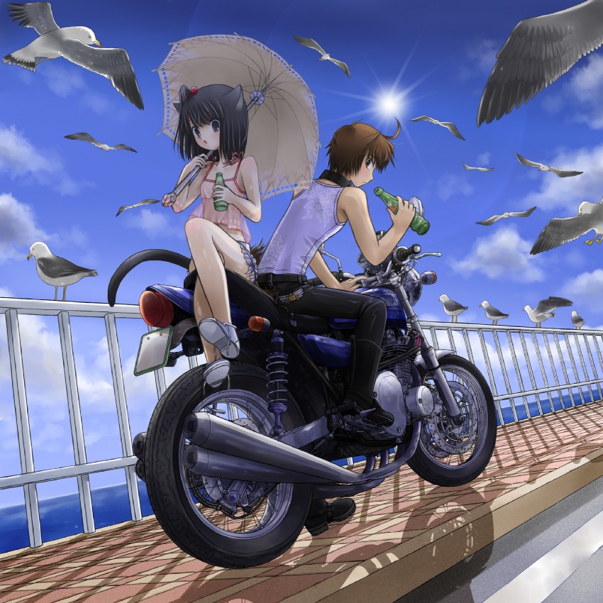 kanzaki miku and kanzaki hayato (original) drawn by kuroinu