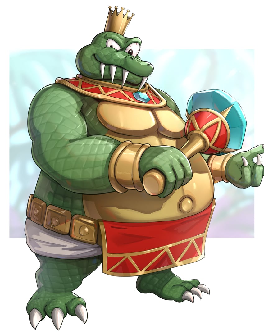 king k. rool (mario and 2 more) drawn by gonzarez