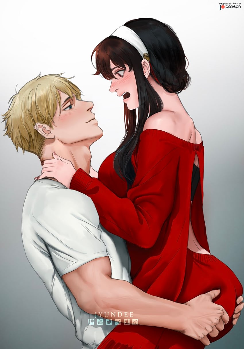 yor briar and twilight (spy x family) drawn by jyundee