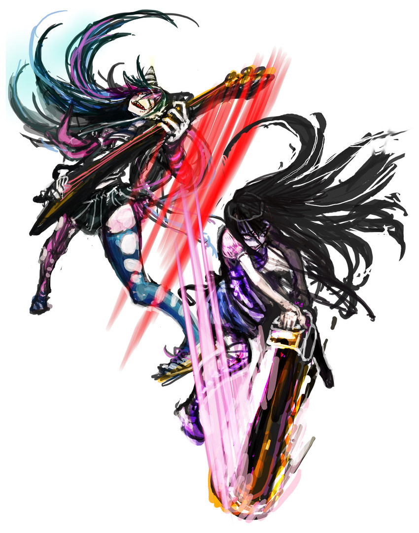 tsumiki mikan and mioda ibuki (danganronpa and 1 more) drawn by airi2
