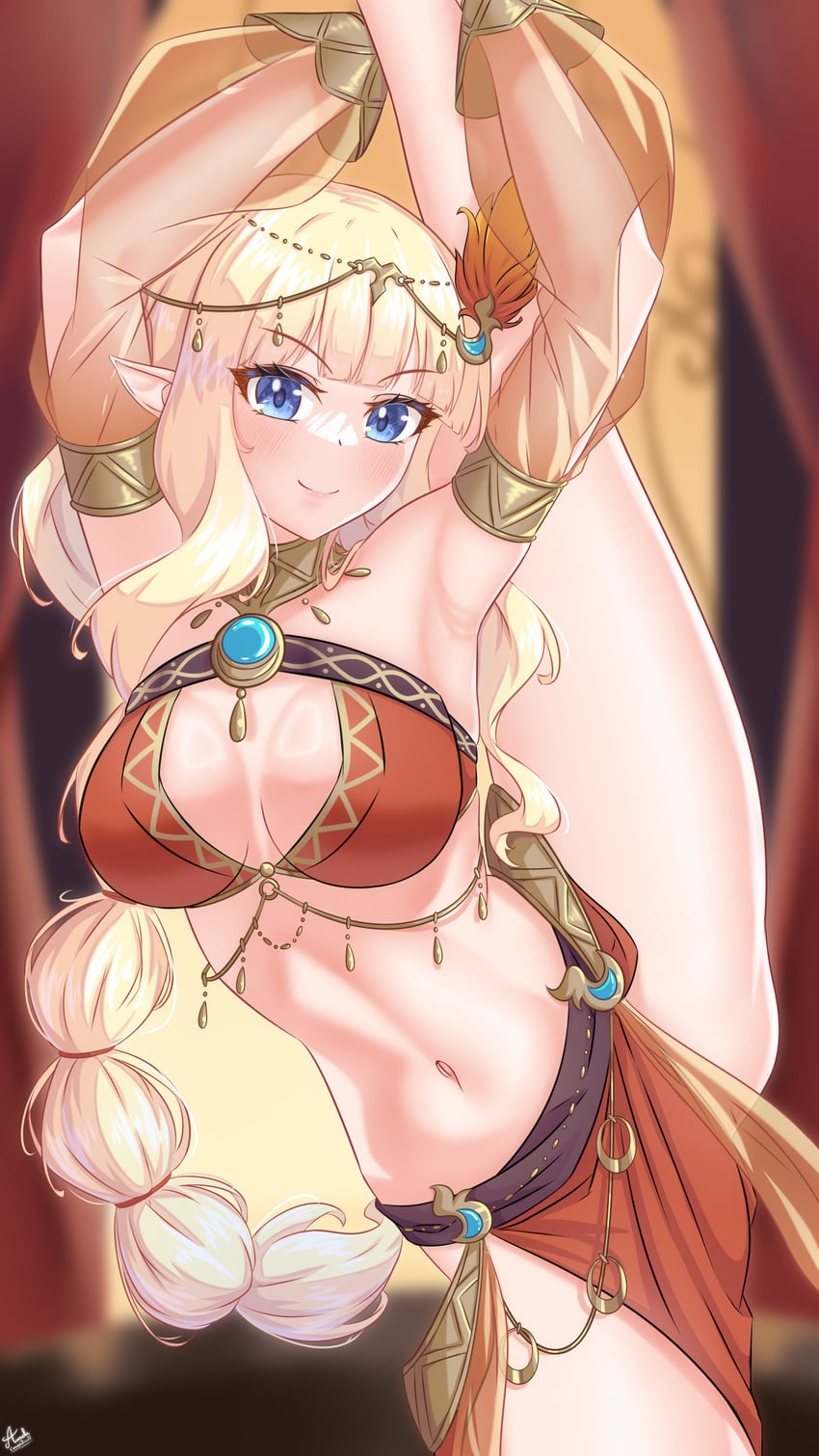 saren (princess connect!) drawn by arada_(corsair_zero)